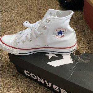 White high top all star converse